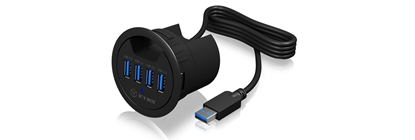 Picture of ICY BOX IB-HUB1403 USB 3.2 Gen 1 (3.1 Gen 1) Type-A 5000 Mbit/s Black