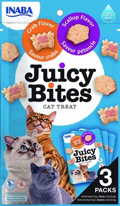 Picture of INABA Juicy Bites Crab and Scallop - cat treats - 3x11,3 g