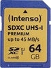 Picture of Intenso SDXC Card           64GB Class 10 UHS-I Premium