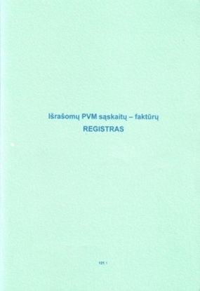 Изображение Išrašomų PVM sąskaitų faktūrų registras, A4 (48) 0720-061