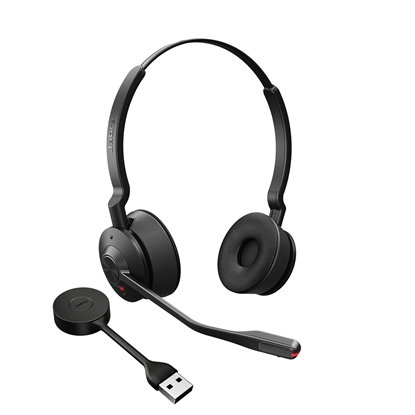 Picture of Jabra Engage 55 Headset Wireless Head-band Office/Call center Black, Titanium