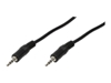 Picture of Logilink Audiokabel 1x 3,5mm -> 1x 3,5mm St/St  2.00m bk