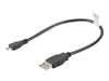 Изображение Kabel USB 2.0 micro AM-MBM5P 0.3M czarny 