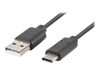 Изображение Kabel USB CM - AM 2.0 1m czarny QC 3.0, pełna miedź