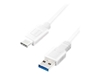 Изображение Kabel USB LogiLink USB-A - USB-C 3 m Biały (CU0177)