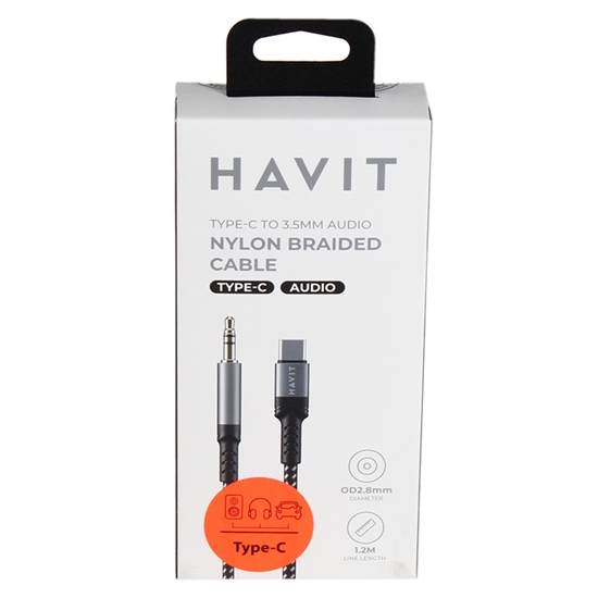 Picture of Kabelis Havit DOT 6265 Type C - 3.5mm 1.2m