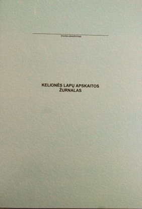 Picture of Kelionės lapų registracijos žurnalas, A4 (24) 0720-015