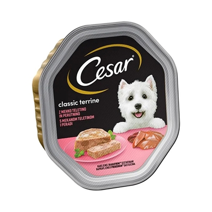 Attēls no Konservi suņiem Cesar tray teļu un mājputniem 150g