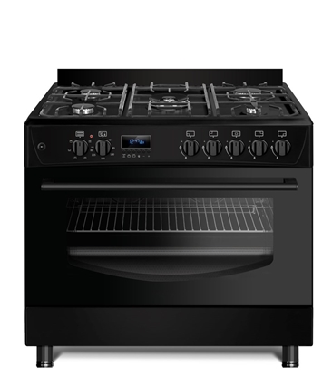 Picture of Gas-electric Cooker Ravanson KWGE-K90 Cheff Modern (black)