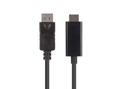 Picture of Lanberg CA-DPHD-11CC-0010-BK cable gender changer DisplayPort HDMI Black