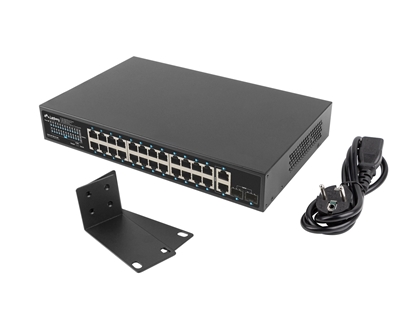 Picture of Lanberg RSGE-24P-2GE-2S-360 network switch Unmanaged