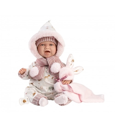 Attēls no Lelle zīdainis Mimi 42 cm (sedziņa, raud, runā, ar mānekli, mīkstais ķermenis) Spānija LL74030