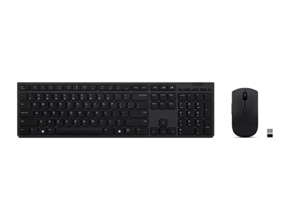 Picture of Lenovo 4X31K03968 keyboard Mouse included RF Wireless + Bluetooth US English Grey