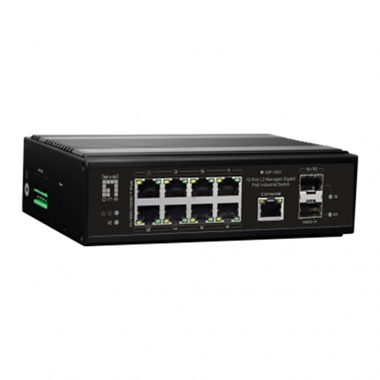 Picture of LevelOne IGP-1061 Industrial 10-Port L2 Gigabit PoE Switch