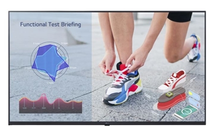 Attēls no LG 65UL3J-E Digital signage display 165.1 cm (65') IPS 400 cd/m² 4K Ultra HD Blue Built-in processor Web OS 16/7