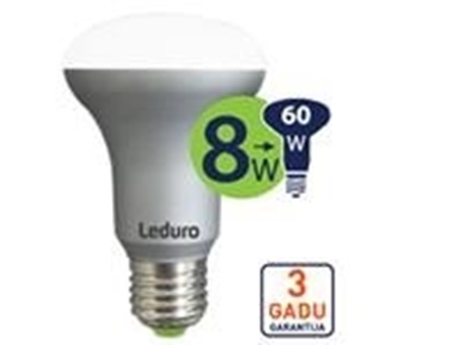 Attēls no Light Bulb|LEDURO|Power consumption 8 Watts|Luminous flux 550 Lumen|3000 K|220-240V|Beam angle 180 degrees|21177
