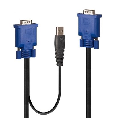 Picture of Lindy 32186 KVM cable Black, Blue 2 m