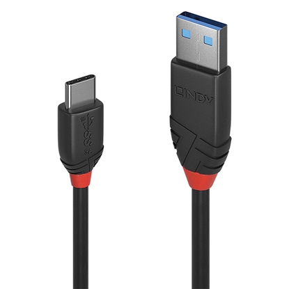 Attēls no Lindy 36914 USB cable 0.15 m USB 3.2 Gen 1 (3.1 Gen 1) USB C USB A Black