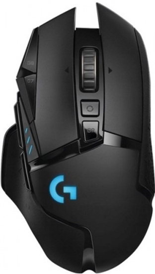 Picture of Logitech G502 LIGHTSPEED Wireless Gaming Mouse, RF Wireless, 25600 DPI, Black