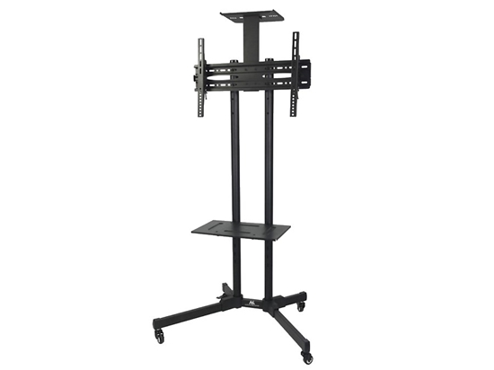 Picture of Maclean MC-661 Trolley TV Stand with Mounting Bracket and 2 Shelfs