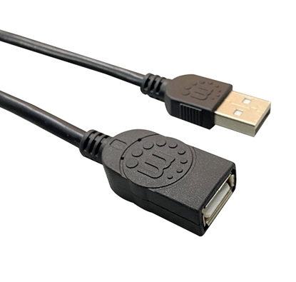Picture of Manhattan 364898 USB cable 3 m USB 2.0 USB A Black