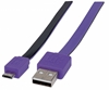 Picture of Manhattan 391368 USB cable 1 m USB 2.0 USB A Micro-USB B Black, Purple