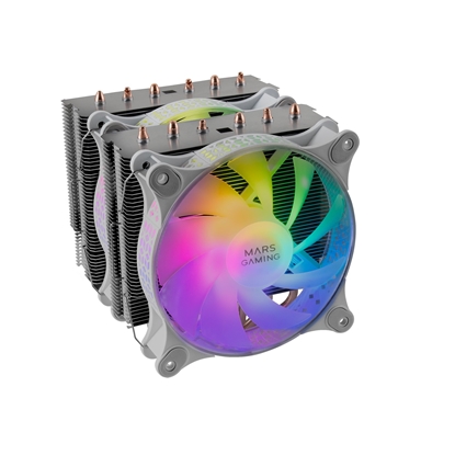Изображение Mars Gaming MCPU-XT CPU Cooler Dual Tower Cooling 300W 2x120mm ARGB