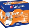 Изображение Matricas DVD-R AZO Verbatim 4.7GB 16x Printable, ID Branded,10 Pack Jewel