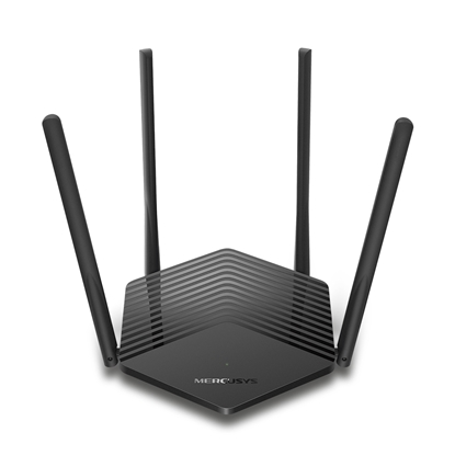 Picture of Wireless Router|MERCUSYS|1500 Mbps|Wi-Fi 6|IEEE 802.11a/b/g|IEEE 802.11n|IEEE 802.11ac|IEEE 802.11ax|3x10/100/1000M|LAN \ WAN ports 1|Number of antennas 4|MR60X