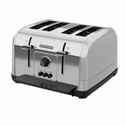 Attēls no Morphy Richards 240130 toaster 4 slice(s) 1800 W Brushed steel