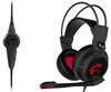 Picture of MSI DS502 7.1 Virtual Surround Sound Gaming Headset 'Black with Ambient Dragon Logo, Wired USB connector, 40mm Drivers, inline Smart Audio Controller, Ergonomic Design'