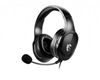 Picture of MSI IMMERSE GH20 Gaming Headset '3.5mm inline with audio splitter accessory, Black, 40mm Drivers, Unidirectional Mic, PC & Cross-Platform Compatibility'