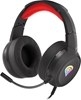 Изображение Słuchawki dla graczy Genesis Neon 200 z mikrofonem podświetlenie RGB Czarno-czerwone