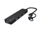 Изображение Hub USB-C 4 porty Mayfly czarny + adapter USB-A 