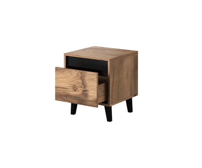 Picture of NORD bedside table 2 pcs. 40x38x45 cm oak wotan/anthracite