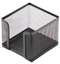 Attēls no Note paper box Forpus , 9.5x9.5cm, black, perforated metal 1005-008