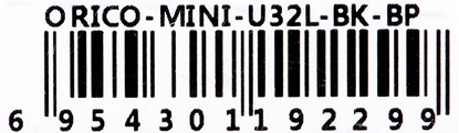 Attēls no ORICO MINI HUB USB-A, 3x USB-A (2x2.0, 1x3.1), MINI-U32L-BK-BP