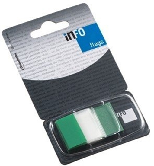 Picture of Paper-index Global Notes, 25x43mm, green, Plastic (1x50) 0718-204