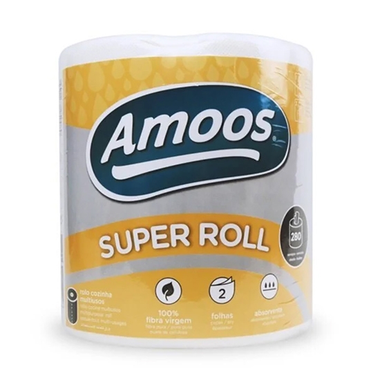 Picture of Papīra dvielis Amoos Super Roll 2-slāņi 280-loksnes
