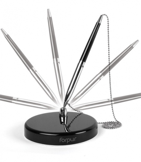 Picture of Pen Table-Pen Forpus 0.7mm,Black, with Chain 1207-009