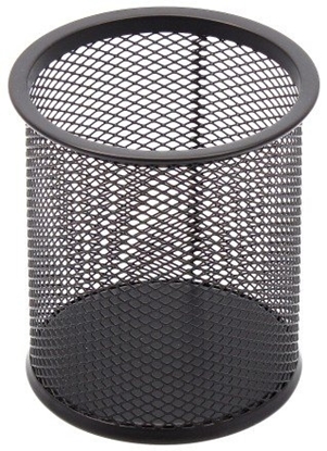 Изображение Pencil case Forpus, round, black, empty, perforated metal 1005-014