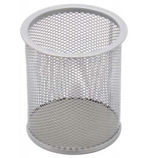 Изображение Pencil case Forpus, round, silver, empty perforated metal 1005-009