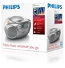 Picture of Philips CD Soundmachine AZ127/12 Silver 4W Play MP3-CD, CD and CD-R/RW, FM tuner