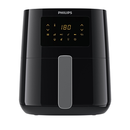 Attēls no Philips Essential HD9252/70 fryer Single 4.1 L Stand-alone 1400 W Hot air fryer Black, Silver