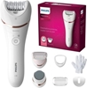 Изображение Philips Satinelle Advanced Wet & Dry epilator BRE740/10 For legs and body, Cordless, 9 accessories
