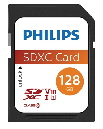 Изображение Philips SDXC Card          128GB Class 10 UHS-I U1