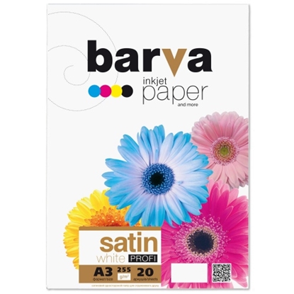 Изображение Photo paper white satin BARVA 255 g/m2, A3, 20 pages