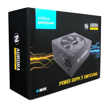 Picture of Power Supply IBOX AURORA 600W 14 CM FAN ZIA600W14CMBOX