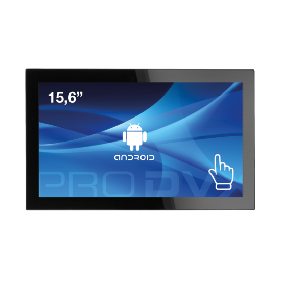 Picture of ProDVX APPC-15XP 15.6" Android Display/1920 x 1080/300 Ca/Cortex A17, Quad Core/Android 8/RK3288 PoE | ProDVX | Android Display | APPC-15DSKP | 15.6 " | A17, 1.6 GHz, Quad Core | 2 GB DDR3 SDRAM | Wi-Fi | Touchscreen | 300 cd/m2 cd/m² | 1920 x 1080 pixels