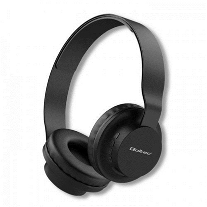Изображение Qoltec 50846 headphones/headset Wireless Handheld Calls/Music Micro-USB Bluetooth Black